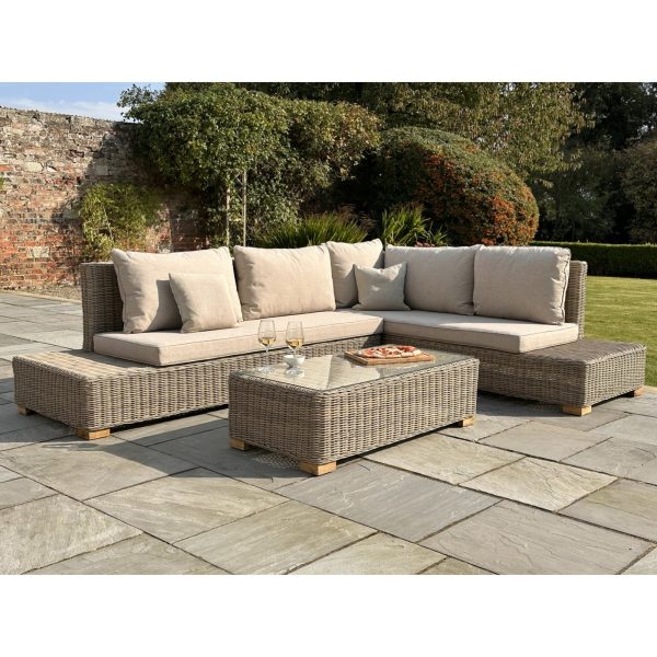 Capri Collection Outdoor Large Corner And Coffee Table Set | Bed Sava