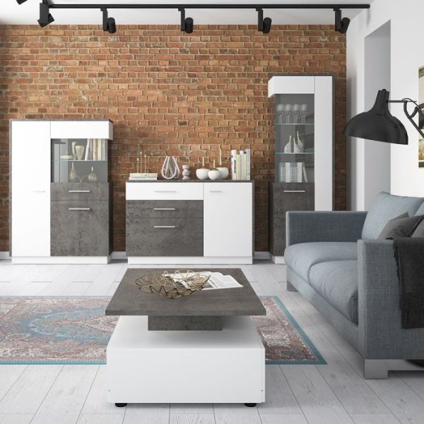 Zingaro Tall Glazed Display Cabinet | Bed Sava