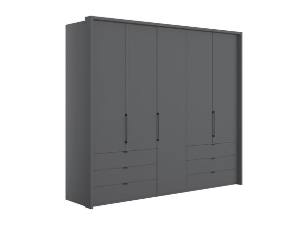Emden 5 Door 6 Drawer Hinged Wardrobe | Bed Sava