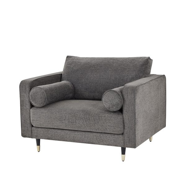 Hampton Grey Large Arm Chair | Bed Sava