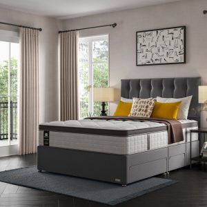 Sealy Bronte Posturepedic Divan Bed Set On Glides | Bed Sava