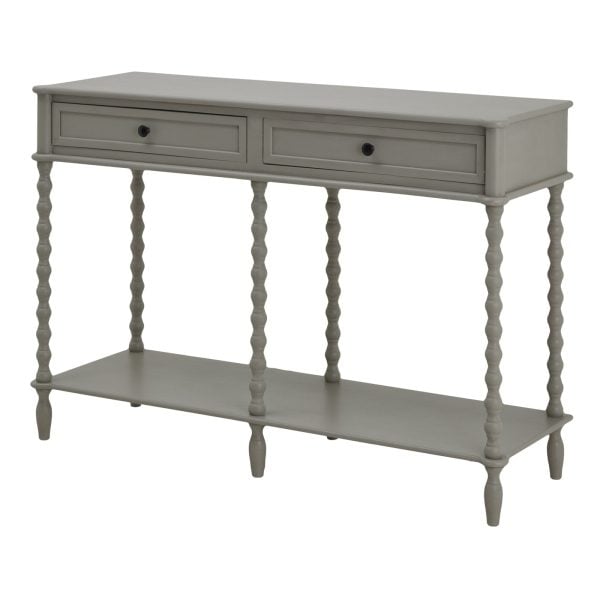 The Camden Collection Large Two Drawer Console Table | Bed Sava