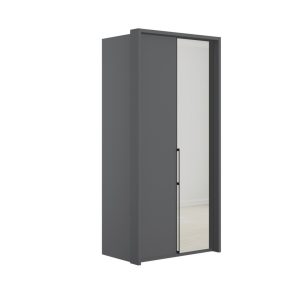 Emden 2 Door 1 Mirror On Right Hinged Wardrobe | Bed Sava