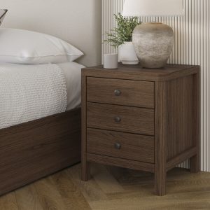 Corrigan 3 Drawer Bedside Table | Bed Sava
