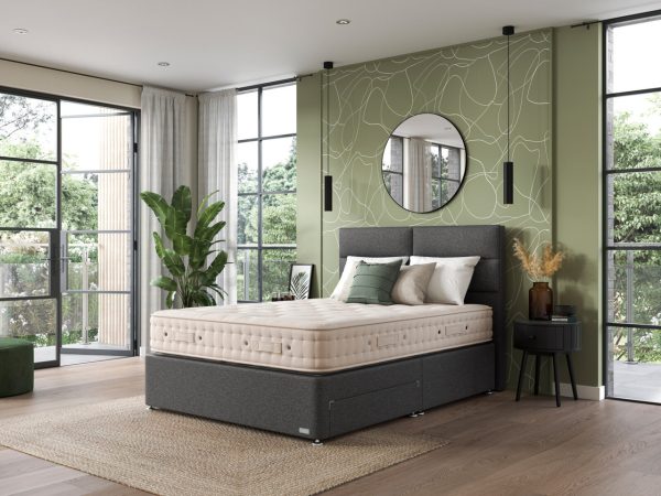 Hypnos Luxurious Earth 02 Divan Bed Set On Glides | Bed Sava