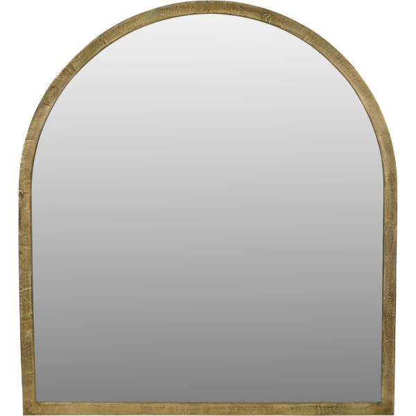 Arched Window Large Mirror in Brass Finish | Bed Sava
