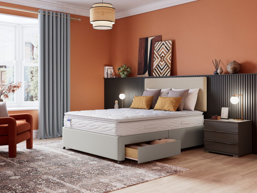 Simply Memory Foam Pocket Sprung Pillowtop Divan Bed Set | Bed Sava
