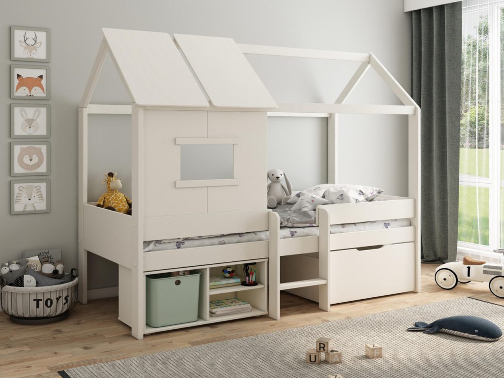 Skye Playhouse Midsleeper Bed Frame and Mattress | Bed Sava