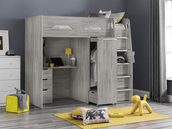Nyla Highsleeper Desk Bed Frame | Bed Sava