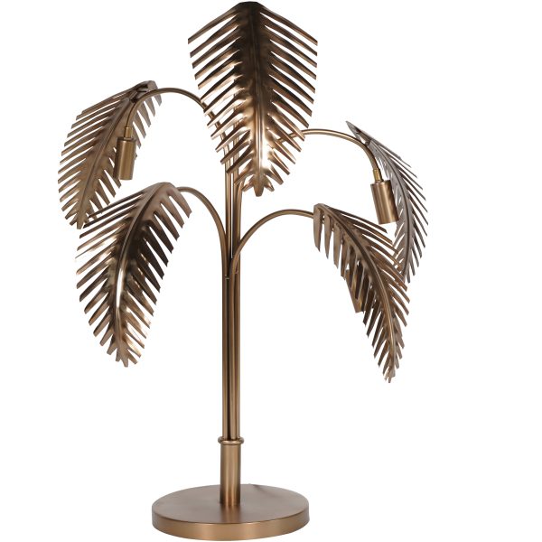 Palm Dusky Gold Table Lamp | Bed Sava