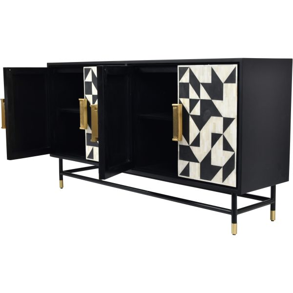 Wolseley Bone Inlay Four Door Buffet Cabinet | Bed Sava