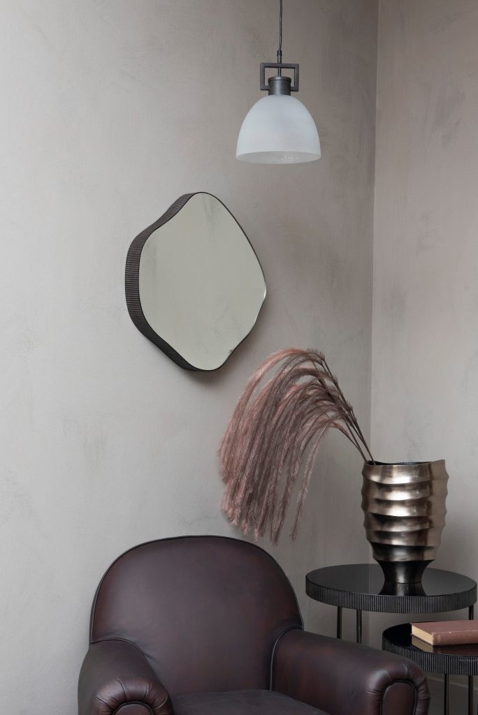 Organic Metal Framed Mirror