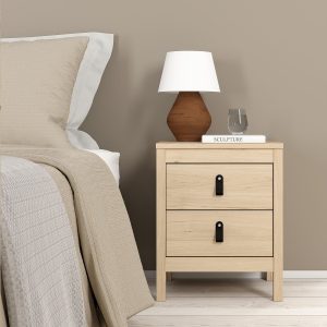 Barcelona Bedside Table 2 Drawers | Bed Sava