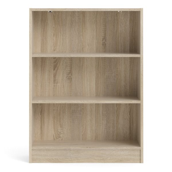 Basic Low Wide Bookcase 2 Shelves | Bed Sava