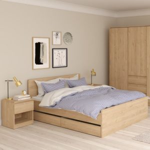 Naia Bedside 1 Drawer 1 Shelf | Bed Sava