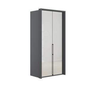 Emden 2 Door 2 Mirror Hinged Wardrobe | Bed Sava
