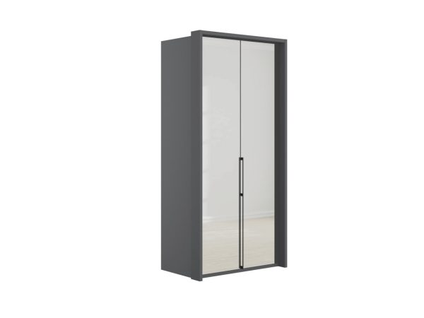 Emden 2 Door 2 Mirror Hinged Wardrobe | Bed Sava