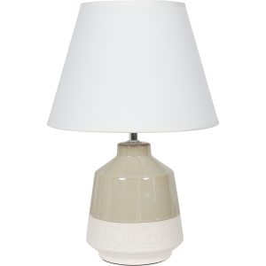 Canterbury Soft Green Dipped Glaze Table Lamp with Ivory Coolie Shade | Bed Sava