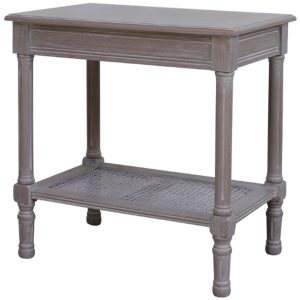 The Serene Rattan Collection Side Table | Bed Sava