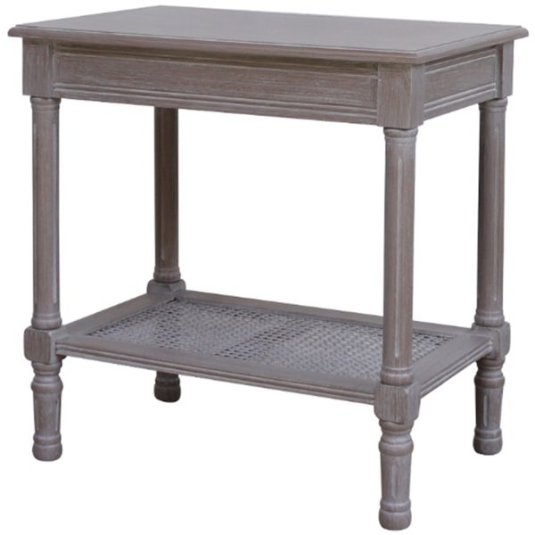 The Serene Rattan Collection Side Table | Bed Sava