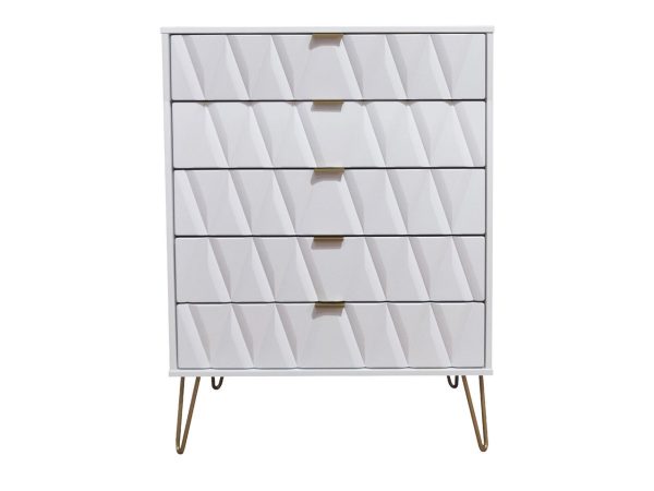 Bexley 5 Drawer Wide Chest of Drawers | Bed Sava