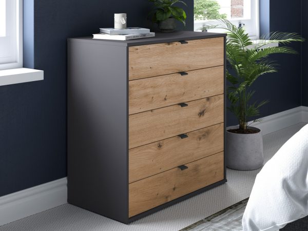 Dorsten 5 Drawer Chest Of Drawers | Bed Sava