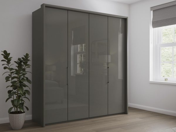 Sicily 4 Door Bi Fold Wardrobe | Bed Sava