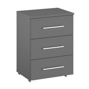 Lorenzo 3 Drawer Bedside Table | Bed Sava
