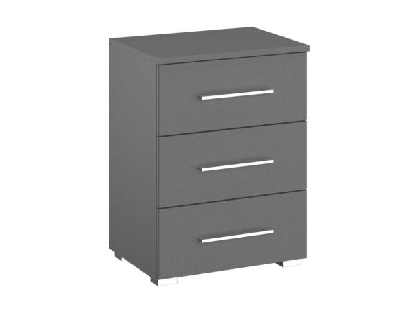 Lorenzo 3 Drawer Bedside Table | Bed Sava