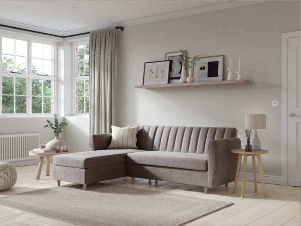 Giovanna Dual Storage Corner Sofa Bed | Bed Sava