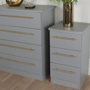 Haworth 3 Drawer Bedside Table | Bed Sava