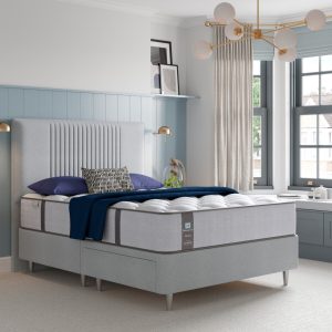 Sealy Newton Posturepedic Divan Bed Set On Glides | Bed Sava