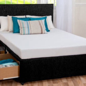 Divan Bed and Sleep Plus Hybrid Mattress with Headboard  more color options | Bed Sava