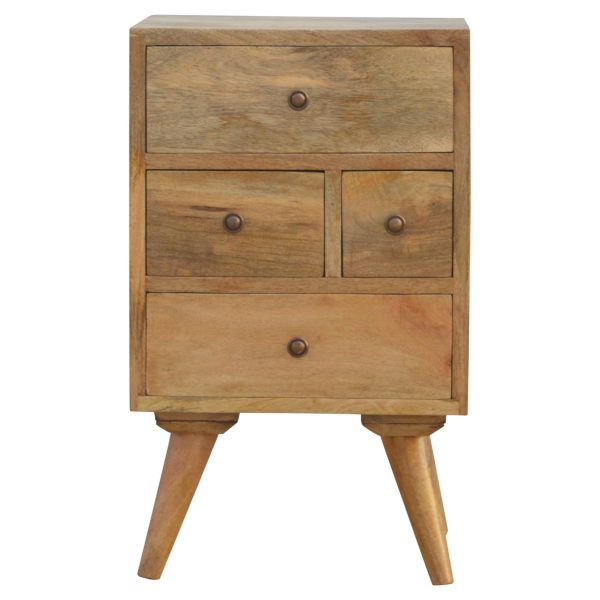 Nordic Style 4 Drawer Multi Bedside | Bed Sava