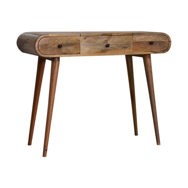 Oak ish Round Dressing Tables | Bed Sava