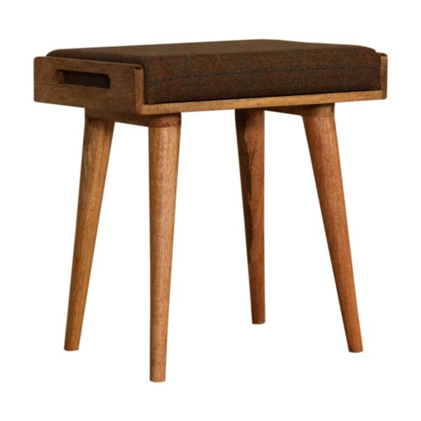 Multi Tweed Tray Style Footstool | Bed Sava