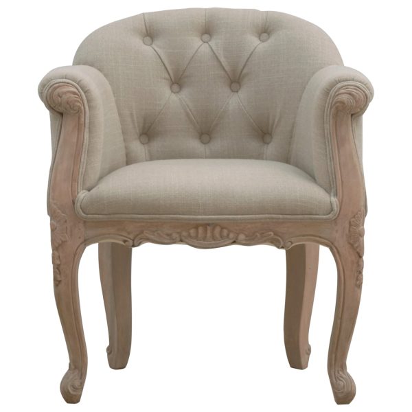 French Style Deep Button Chair | Bed Sava