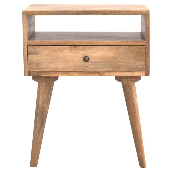 Modern Bedside with Open Slot | Bed Sava