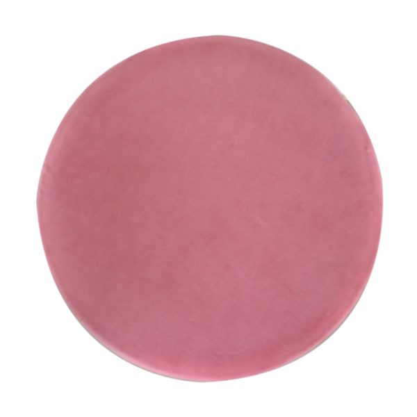 Large Pink Footstool with Gold Base | Bed Sava