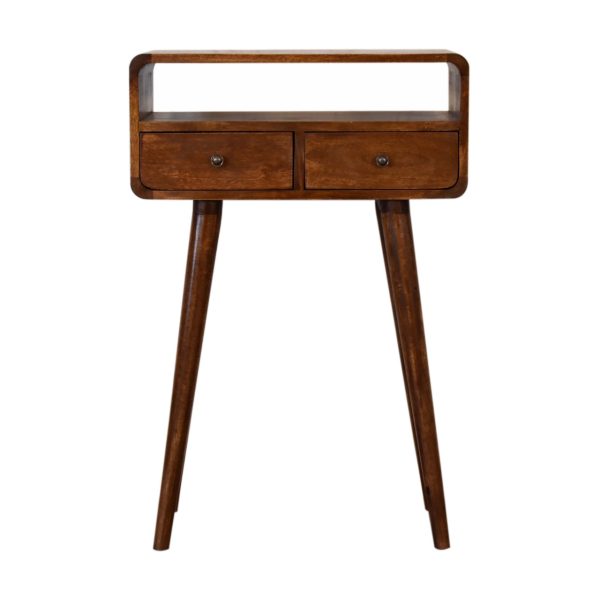 Mini Chestnut Console Tables | Bed Sava