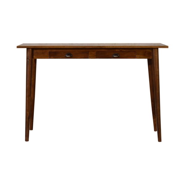 2 Drawer Chestnut Writing Desk | Bed Sava