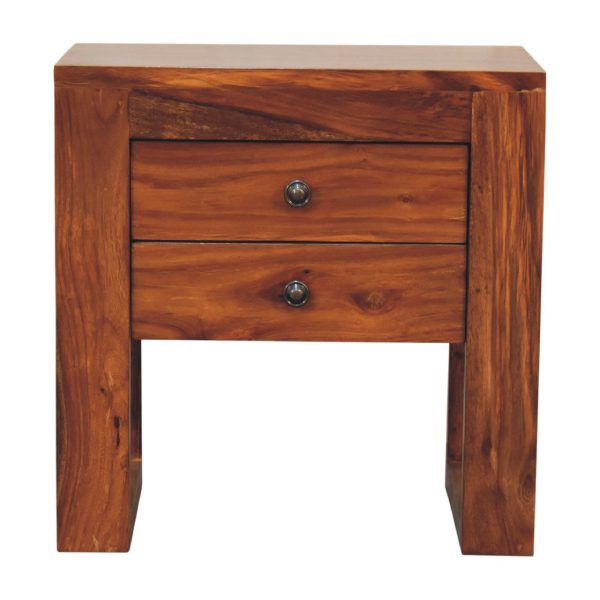 U Square Honey Bedside | Bed Sava