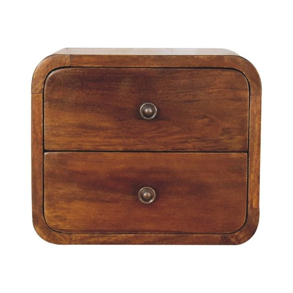 Floating Mini Chestnut Bedside | Bed Sava