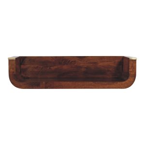 Indira Chestnut Floating Console | Bed Sava