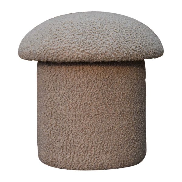 Mud Boucle Mushroom Footstool | Bed Sava
