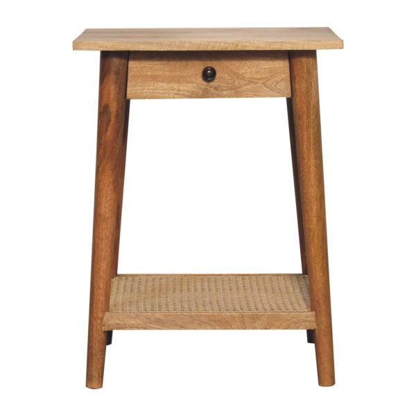 Woven Solid Wood End Tables | Bed Sava