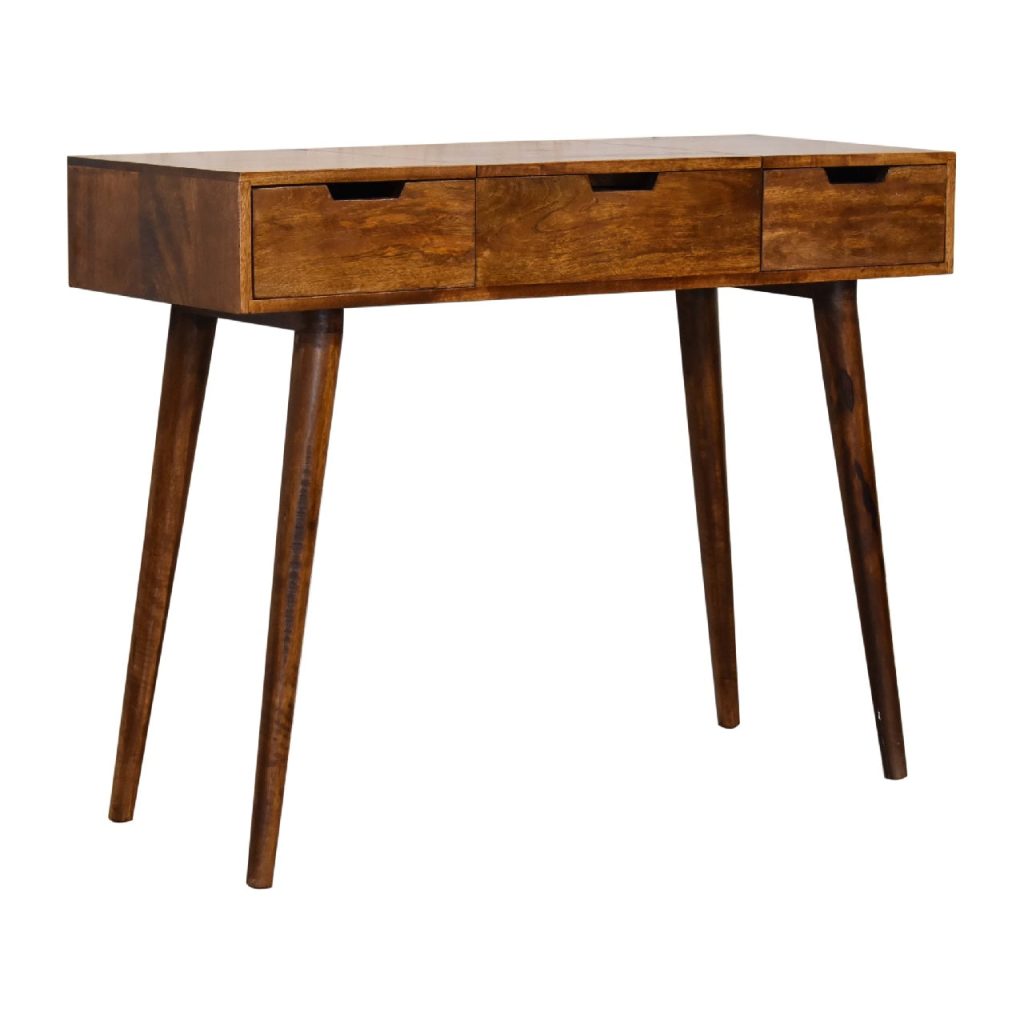 Chestnut Foldable Mirror Tables