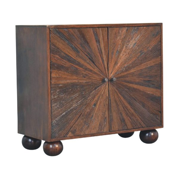 Sunrise Ball Walnut Cabinet | Bed Sava