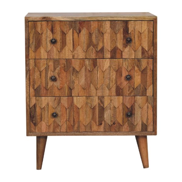 Mini Pineapple Carved Chest | Bed Sava