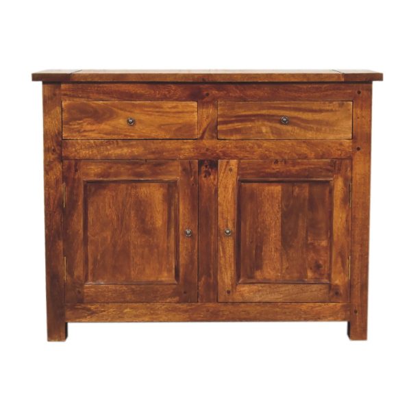 Chestnut Sideboard with 2 Drawers | Bed Sava